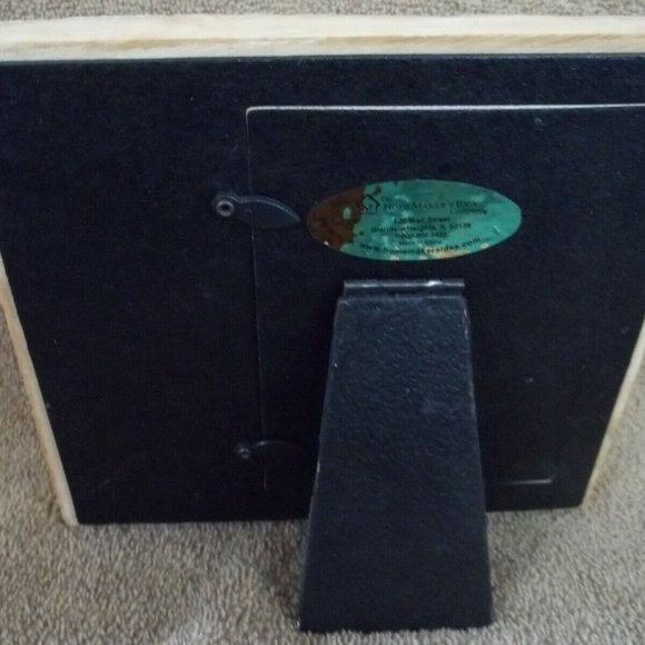 Picture Frame Grandmother Verse Pink Roses 3 1/2 X 5" Picture Antiqued Look T6 - Picture 5 of 7